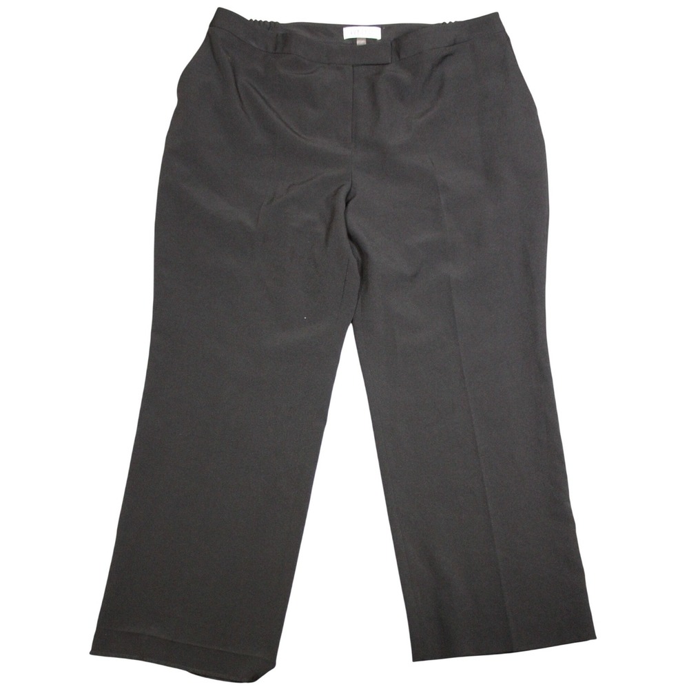 Kasper Womens Plus Size 20W‎ Black Wide Leg Dress Pants Career Office Trousers